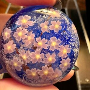 Cherry Blossom Pendant Sakura Soft Glass Jewelry Millifore Japanese Art